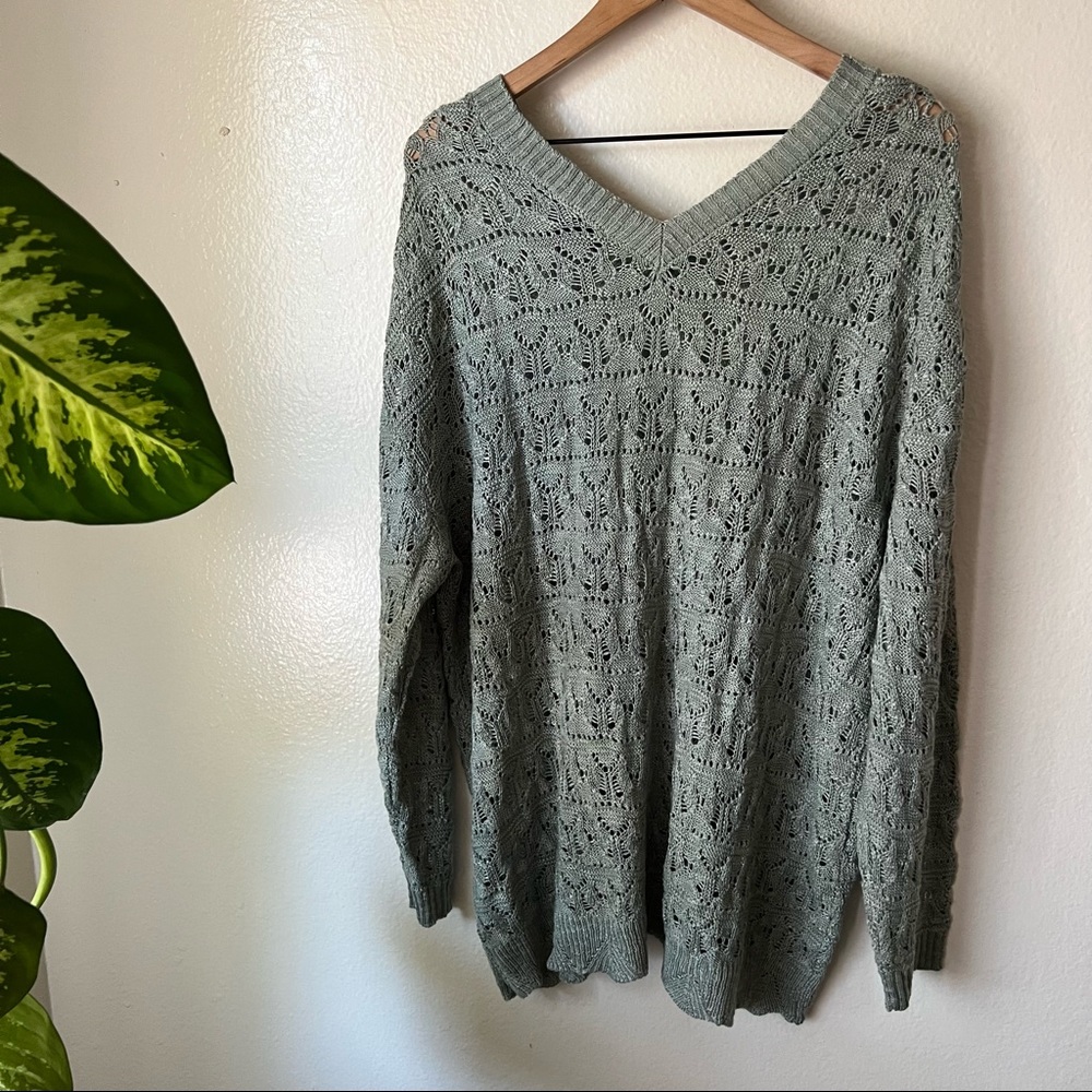 Lane Bryant | Open Knit Sweater - Picture 5 of 6